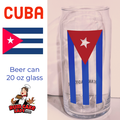 Materva, Jupiña, Cuban flag Drinking Glasses